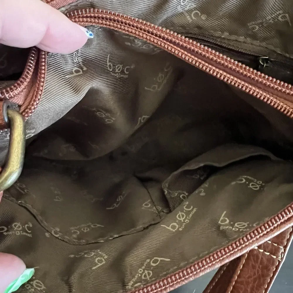 NWOT Born On Concept BOC‎ Faux Leather & Floral Crossbody Purse